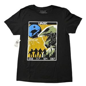 Halo Infinite Gaming T-Shirt Black Top Size Medium